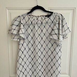 Tommy Hilfiger Black and White Blouse